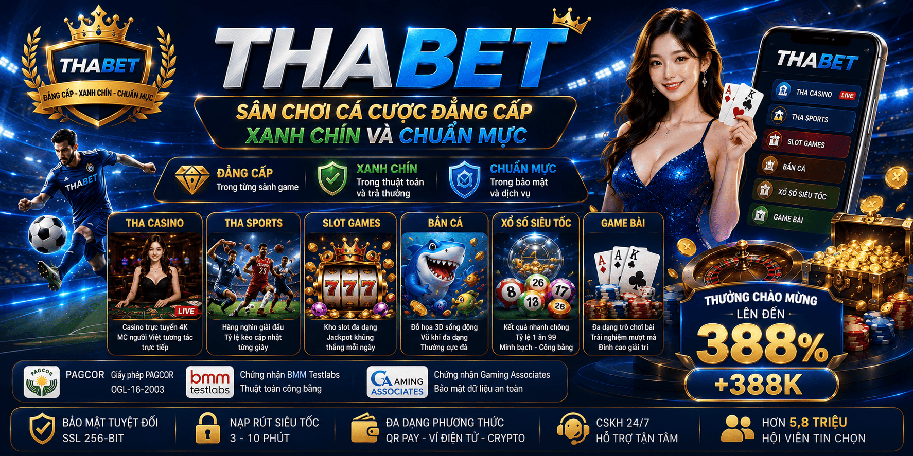 THABET - Trang Chủ THABET.COM Chính Thức 2026 | Đăng ký +333K